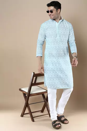 Sanwara's stylish ethnic chikankari kurta for men
