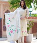 Milaav brings printed straight kurti with pant and dupatta set