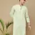 Unleash your style with men's light green chikankari designer kurta by sanwara