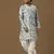 boys digital print firozi silk elegant ethnic attire kurta set