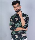 Jungle safari printed full sleeves cotton shirt