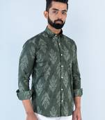 Mud floral printed full sleeves cotton shirt