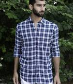 Multic checks full sleeves giza cotton shirt