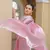 Pink Organza Swarovski Saree With Unstitched Blouse Piece