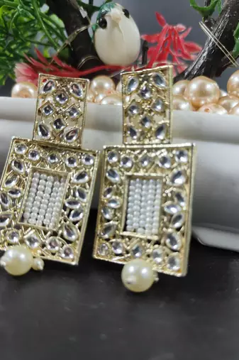   Western Classic Dangler Earrings With Gold Plating