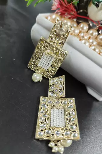   Western Classic Dangler Earrings With Gold Plating