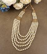  groom sherwani necklace moti mala layered for wedding | groom mala with brooch set