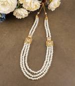   groom sherwani necklace moti mala layered for wedding | groom mala with brooch set