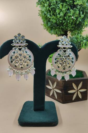   Beads, and Kundan Ethnic Earrings for Wo  - Lightweight Earrings