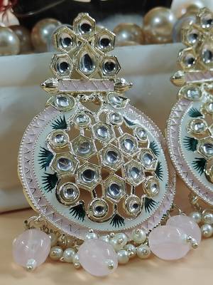   Beads, and Kundan Ethnic Earrings for Wo  - Lightweight Earrings 2