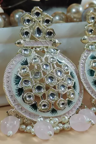   Beads, and Kundan Ethnic Earrings for Wo  - Lightweight Earrings