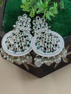   Beads, and Kundan Ethnic Earrings for Wo  - Lightweight Earrings 3