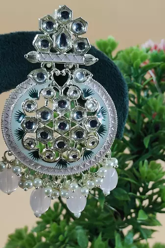   Beads, and Kundan Ethnic Earrings for Wo  - Lightweight Earrings