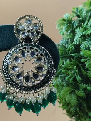  Green Color, and Pearl Earrings for Wo  - Lightweight Earrings 4