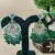   Beautiful Green Color Gold Plated Pearl Earrings for Wo  and Girls