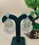   Beautiful baby pink Color Gold Plated Pearl Earrings for Wo  and Girls
