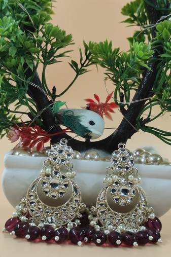   Beautiful Gold Plated Pearl Earrings for Wo  and Girls