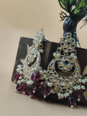   Beautiful Gold Plated Pearl Earrings for Wo  and Girls 3