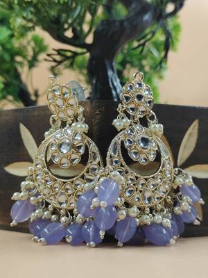   Beautiful Gold Plated Pearl Earrings for Wo  and Girls 2