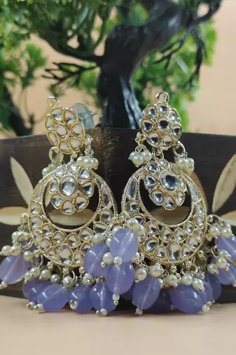   Beautiful Gold Plated Pearl Earrings for Wo  and Girls
