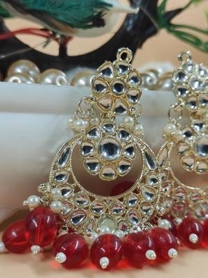   Beautiful Gold Plated Pearl Earrings for Wo  and Girls 2