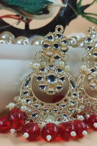   Beautiful Gold Plated Pearl Earrings for Wo  and Girls