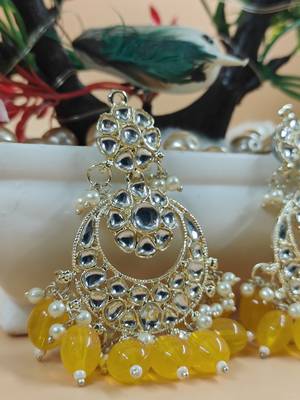   Beautiful Gold Plated Pearl Earrings for Wo  and Girls 2