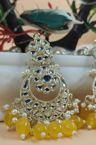   Beautiful Gold Plated Pearl Earrings for Wo  and Girls