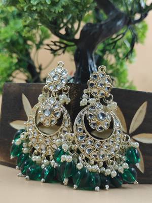   Beautiful Gold Plated Pearl Earrings for Wo  and Girls 3