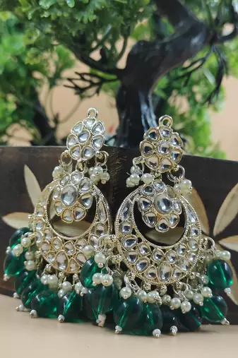   Beautiful Gold Plated Pearl Earrings for Wo  and Girls