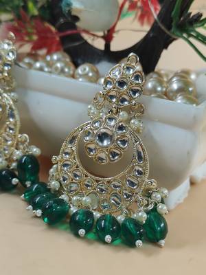   Beautiful Gold Plated Pearl Earrings for Wo  and Girls 4