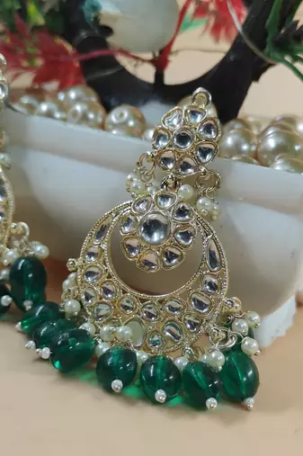   Beautiful Gold Plated Pearl Earrings for Wo  and Girls