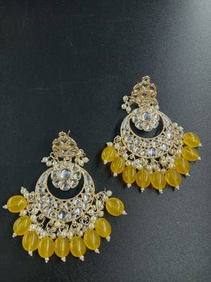   Beautiful Gold Plated Pearl Earrings for Wo  and Girls 4