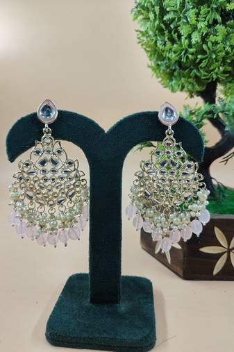   Beautiful Gold Plated Pearl Earrings for Wo  and Girls