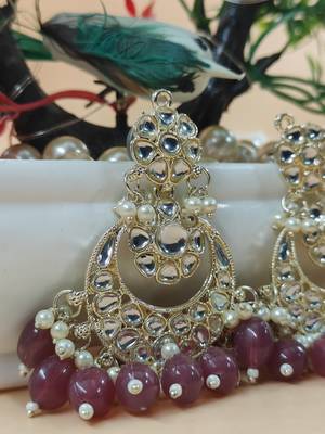   Beautiful Gold Plated Pearl Earrings for Wo  and Girls 2