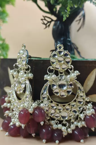   Beautiful Gold Plated Pearl Earrings for Wo  and Girls