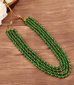   groom sherwani necklace moti mala layered for wedding | groom mala with brooch set