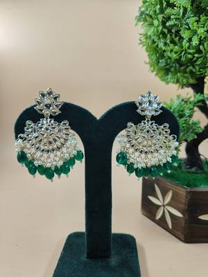  Traditional Chandbali earrings for wo  and girls 1
