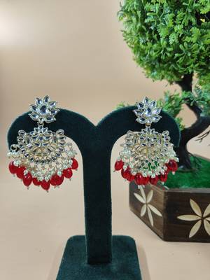   Traditional Chandbali earrings for wo  and girls 1