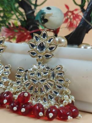   Traditional Chandbali earrings for wo  and girls 2