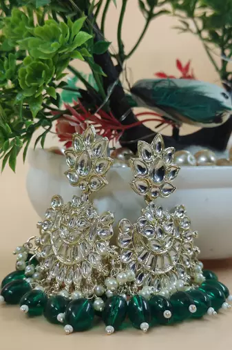   Traditional Chandbali earrings for wo  and girls