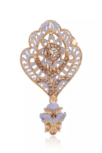   groom sherwani necklace moti mala layered for wedding | groom mala with brooch set