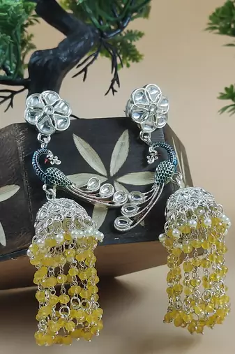   Earrings/ Gold-Plated Jhumki Earrings For Wo  And Girls