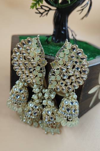   Earrings/ Gold-Plated Jhumki Earrings For Wo  And Girls