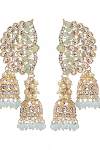   Earrings/ Gold-Plated Jhumki Earrings For Wo  And Girls