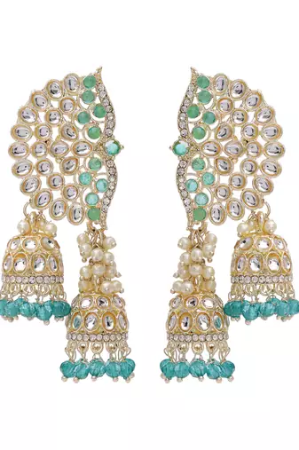   Earrings/ Gold-Plated Jhumki Earrings For Wo  And Girls