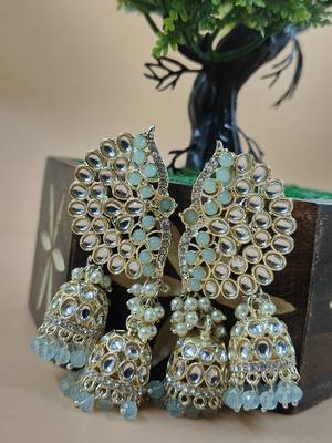   Earrings/ Gold-Plated Jhumki Earrings For Wo  And Girls 1