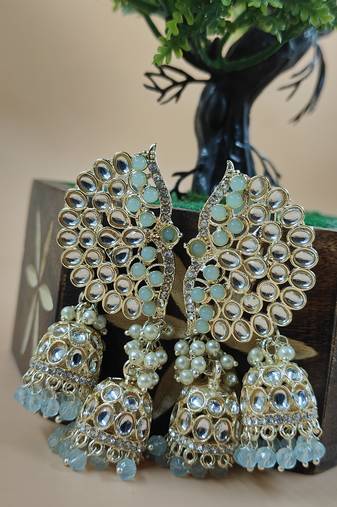   Earrings/ Gold-Plated Jhumki Earrings For Wo  And Girls