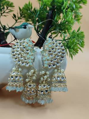   Earrings/ Gold-Plated Jhumki Earrings For Wo  And Girls 3