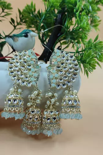   Earrings/ Gold-Plated Jhumki Earrings For Wo  And Girls
